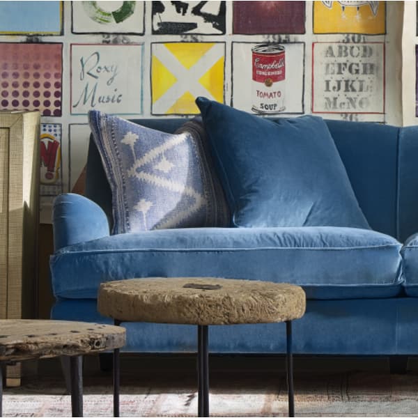 Tissu d'ameublement Medici Chambray | Andrew Martin - vue de détail | REMO-HOME