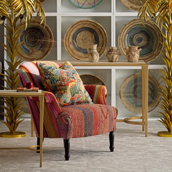 Chaise Victoria Andean Pink/Orange/Gold | Andrew Martin - vue de détail | REMO-HOME