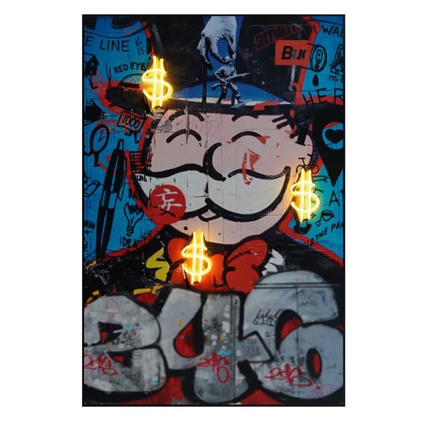 Sculpture néon Neon - Monopoly Man 100X150 | Andrew Martin - vue principale | REMO-HOME