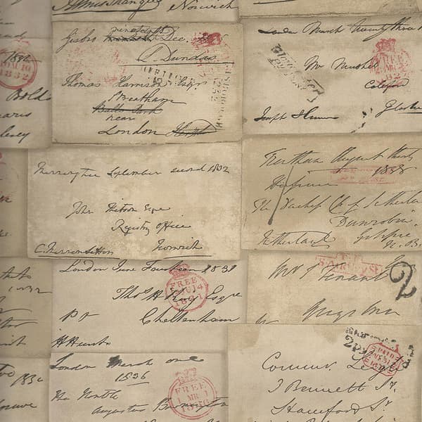 Papier peint Love Letter Parchment | Andrew Martin - vue principale | REMO-HOME