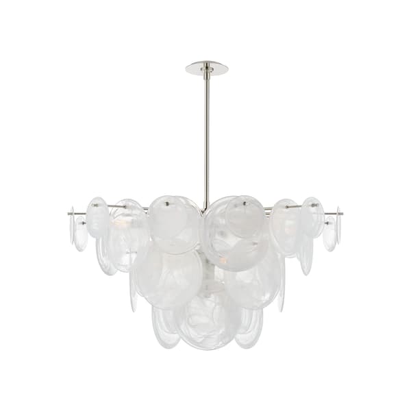 Plafonnier Loire Chandelier Nickel | Andrew Martin - vue d'ambiance | REMO-HOME