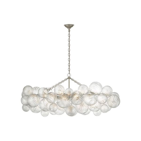 Plafonnier Talia Linear Chandelier Silver | Andrew Martin - vue principale | REMO-HOME