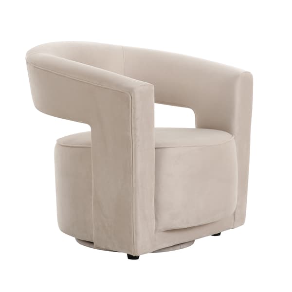 Fauteuil Madison Pivotant Stone Velvet | Andrew Martin - vue principale | REMO-HOME