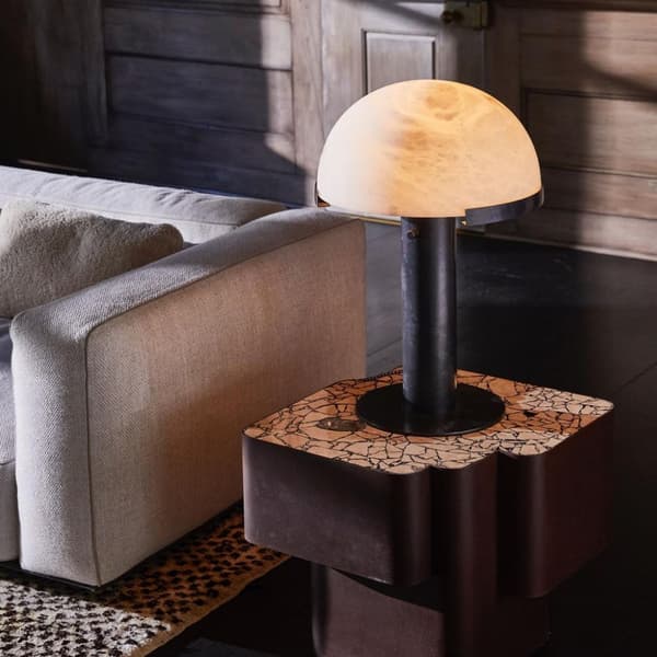 Lampe de table Melange Bronze & Alabaster | Andrew Martin - vue de détail | REMO-HOME
