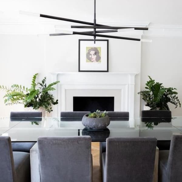 Plafonnier Rousseau Chandelier Grande Bronze | Andrew Martin - vue de détail | REMO-HOME