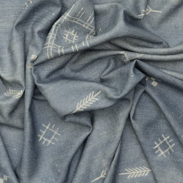Tissu d'ameublement Jericho Denim | Andrew Martin - vue de détail | REMO-HOME