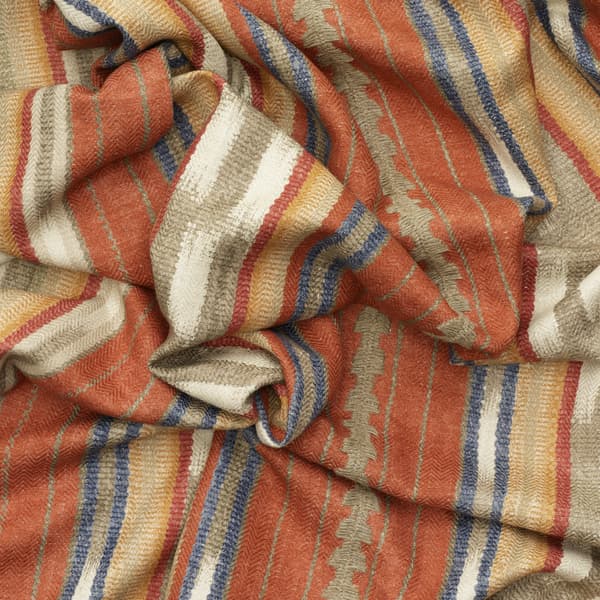 Tissu d'ameublement Nineveh Brick | Andrew Martin - vue de détail | REMO-HOME