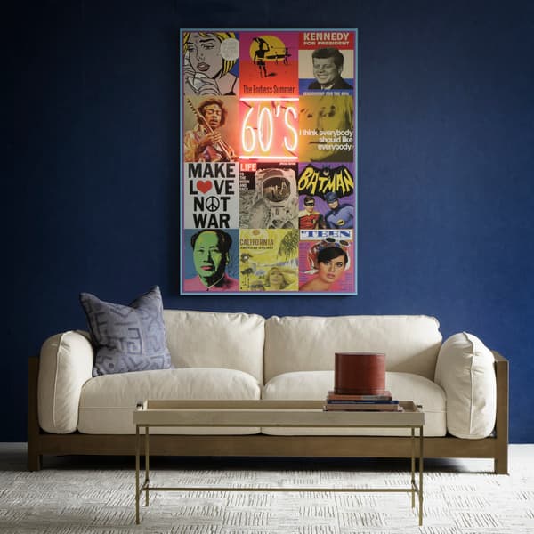 Sculpture néon Neon - The Sixties 100X150 | Andrew Martin - vue de détail | REMO-HOME