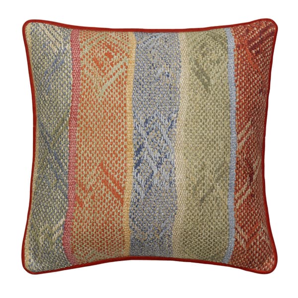 Coussin décoratif Isthmus Brick / Green Plumes durables | Andrew Ma... - vue principale | REMO-HOME