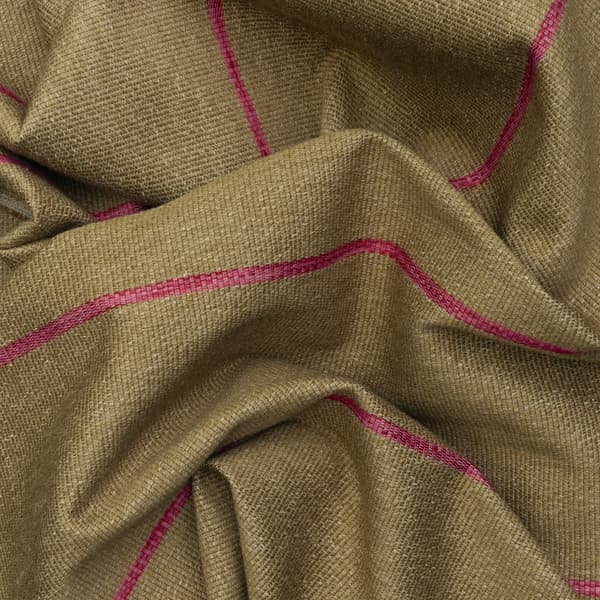 Tissu d'ameublement Desert Stripe Pink Cigarette and Match | Andrew Martin - vue de détail | REMO-HOME
