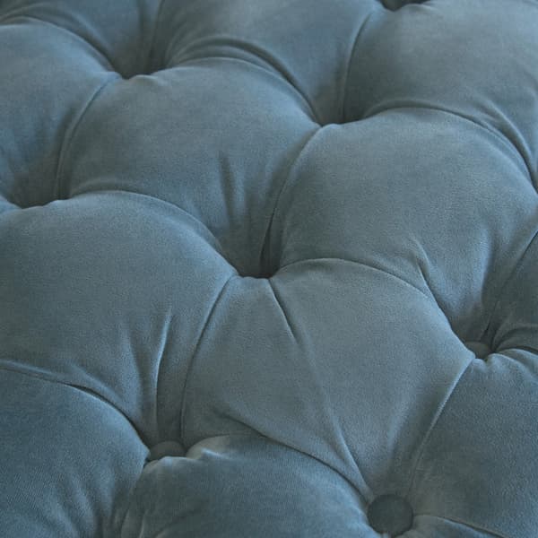 Pouf et tabouret Rondo Teal | Andrew Martin - vue de détail | REMO-HOME