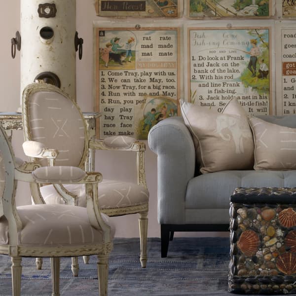Tissu d'ameublement Kongo Plaster | Andrew Martin - vue de détail | REMO-HOME