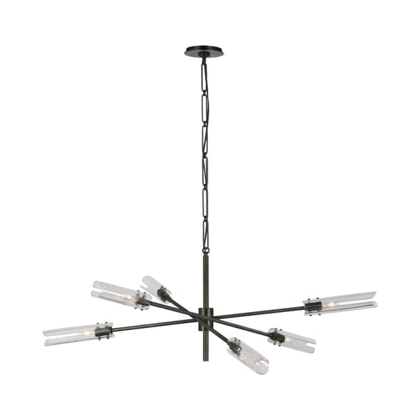 Plafonnier Casoria Radial Chandelier Bronze | Andrew Martin - vue principale | REMO-HOME