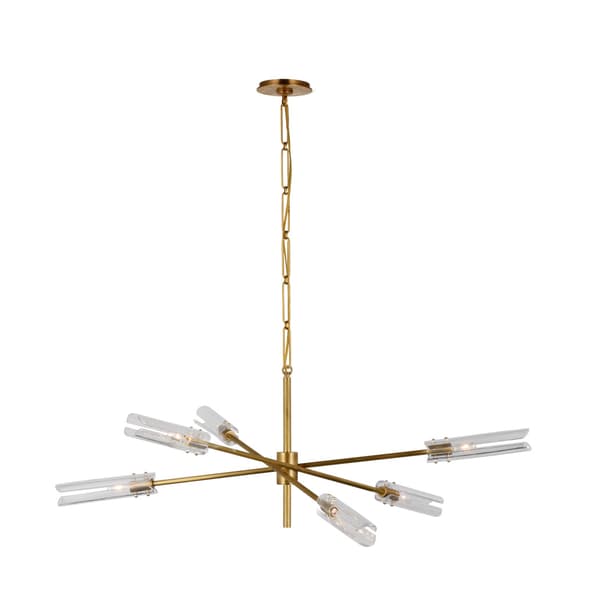 Plafonnier Casoria Radial Chandelier Brass Finition antique | Andre... - vue principale | REMO-HOME