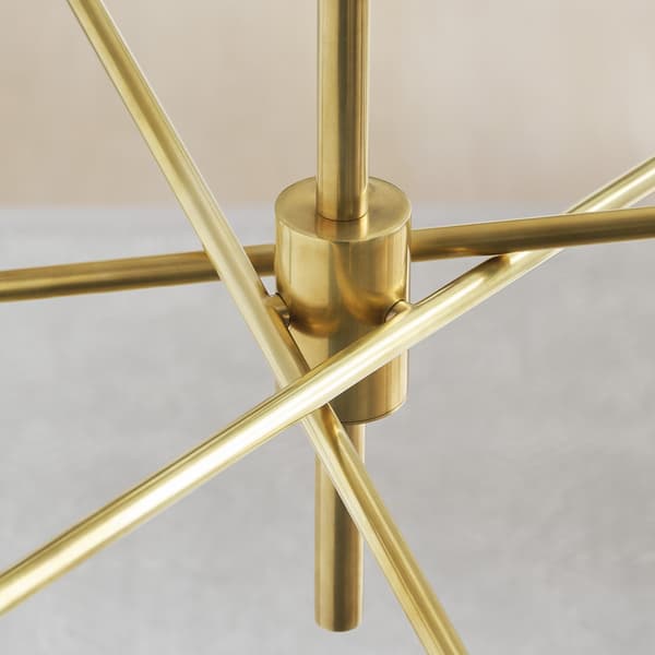 Plafonnier Casoria Radial Chandelier Brass Finition antique | Andre... - vue de détail | REMO-HOME