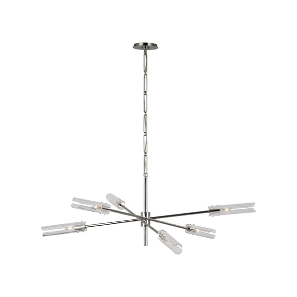 Plafonnier Casoria Radial Chandelier Nickel | Andrew Martin - vue principale | REMO-HOME