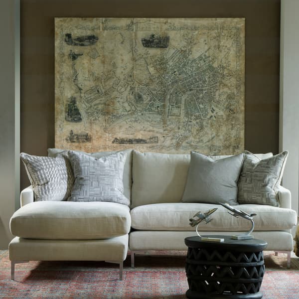 Table d'appoint Petrified Scallop Log or | Andrew Martin - vue de détail | REMO-HOME