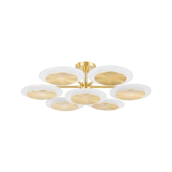 Plafonnier Topaz Vintage Polished Brass | Andrew Martin - vue principale | REMO-HOME