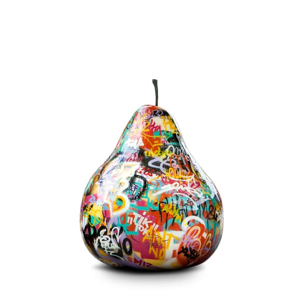 Sculpture décorative Pear Graffiti Fruits & Sculptures | Andrew Martin - vue principale | REMO-HOME
