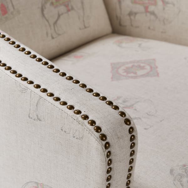 Tissu d'ameublement Bolo Linen | Andrew Martin - vue de détail | REMO-HOME