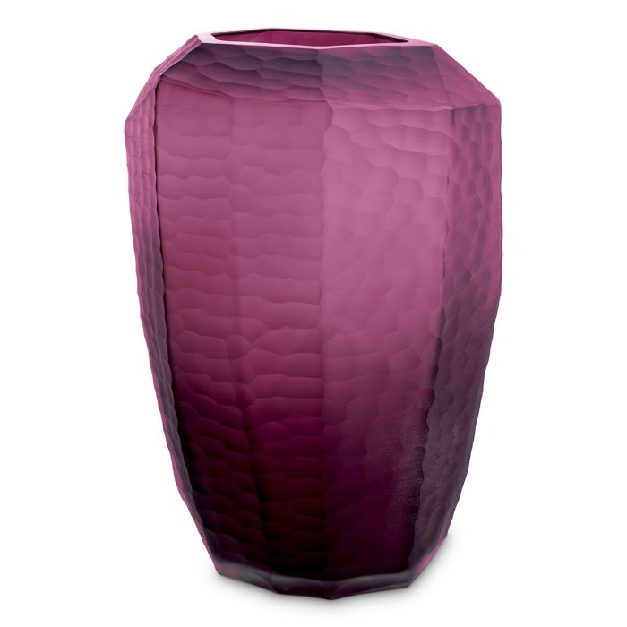 Vase en verre soufflé violet | Eichholtz Larisa