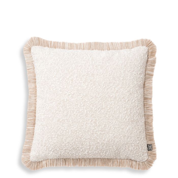 Coussin carré bouclé crème | Eichholtz Nami S