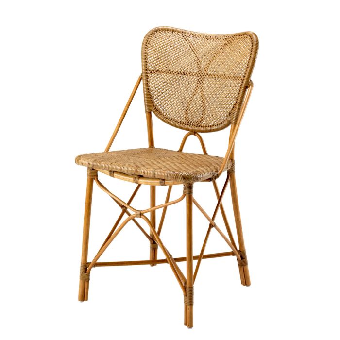 Chaise de salle à manger marron en rotin | Eichholtz Colony