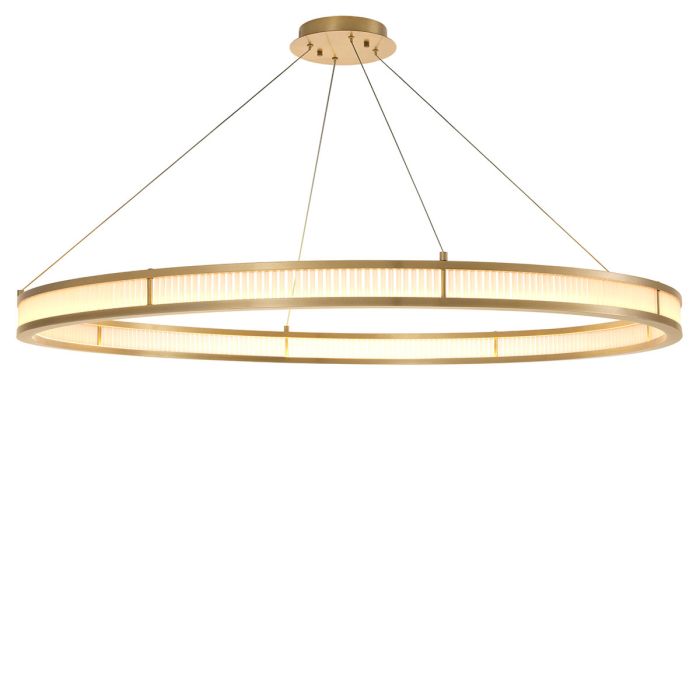 Lustre doré en verre mat | Eichholtz Damien XL
