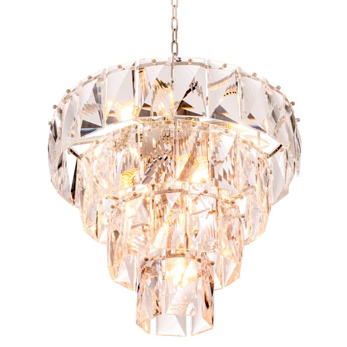 Lustre nickelé en cristal | Eichholtz Amazone S