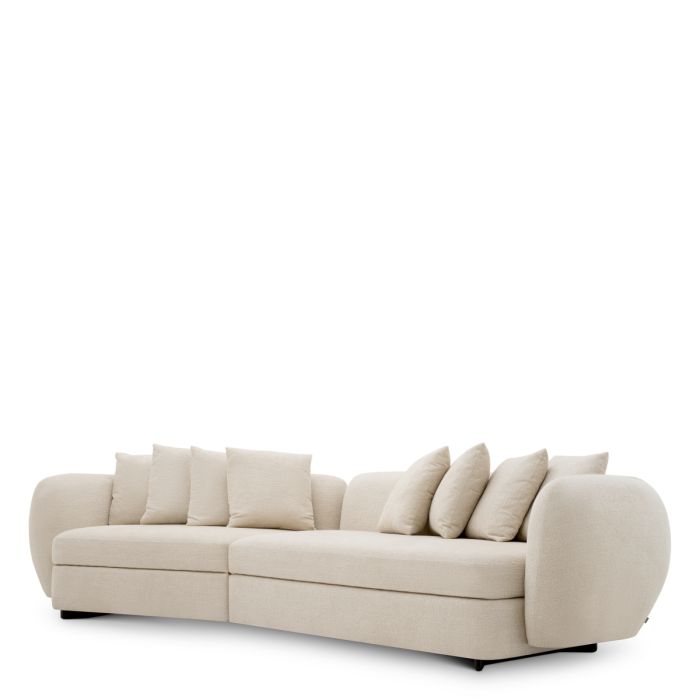 Canapé 3-4 places en tissu beige | Eichholtz Sidney