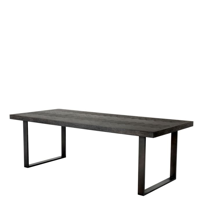 Table à manger en chêne anthracite 230 cm | Eichholtz Melchior