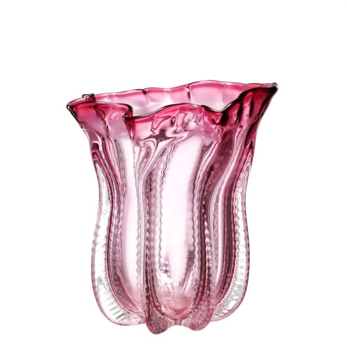 Vase en verre soufflé rose | Eichholtz Caliente S