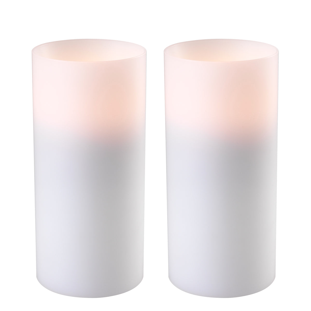 Bougie artificielle blanche Ø 10 x H. 21 cm set de 2 | Eichholtz Artificial Candle - vue principale | REMO-HOME