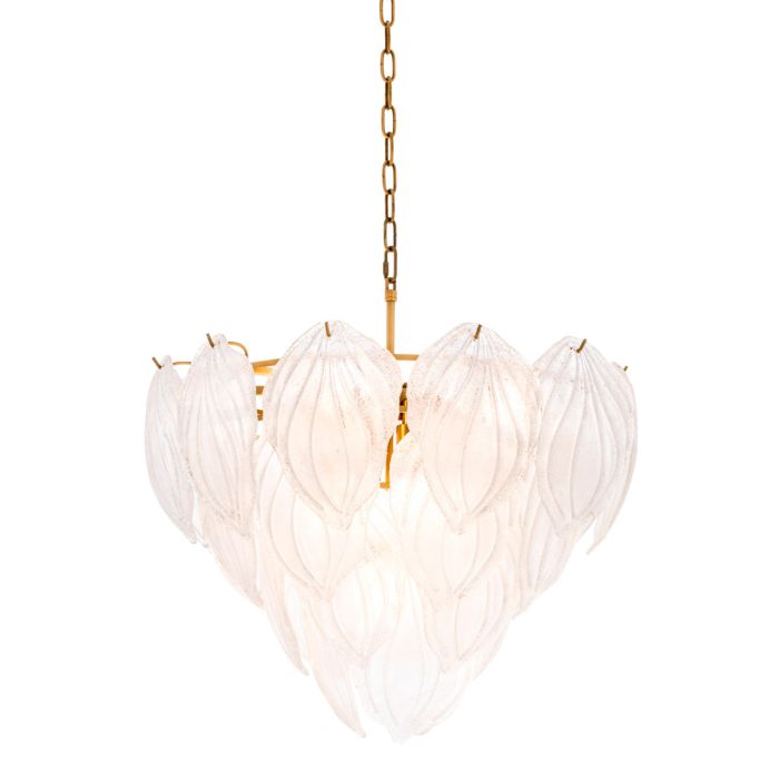 Lustre doré en verre soufflé | Eichholtz Novida