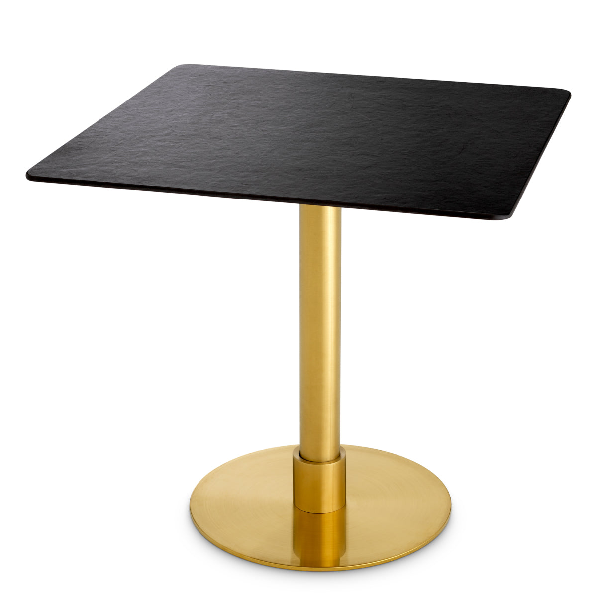 Table à manger en laiton brossé | Eichholtz Terzo Square - vue principale | REMO-HOME