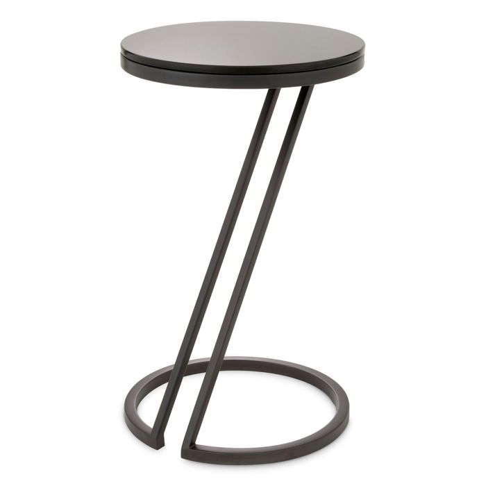 Table d'appoint en bronze et verre fumé | Eichholtz Falcone