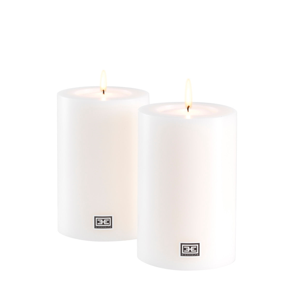 Bougie artificielle ø 10 x H. 15 cm set de 2 | Eichholtz Artificial Candle ø 10 x H. 12 cm - vue principale | REMO-HOME