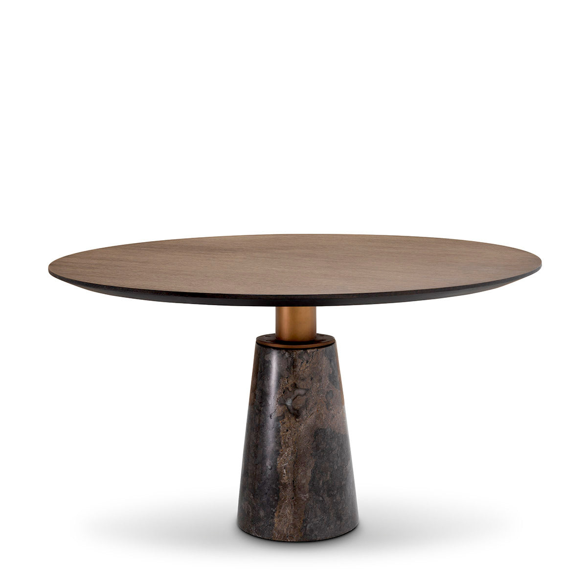 Table à manger en placage chêne droit moka | Eichholtz Genova - vue principale | REMO-HOME