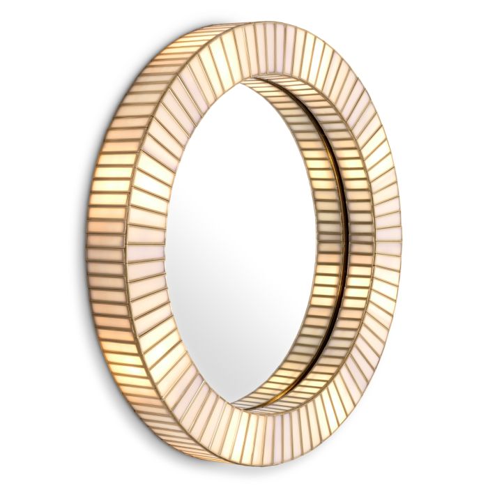 Miroir doré en verre soufflé | Eichholtz Monari