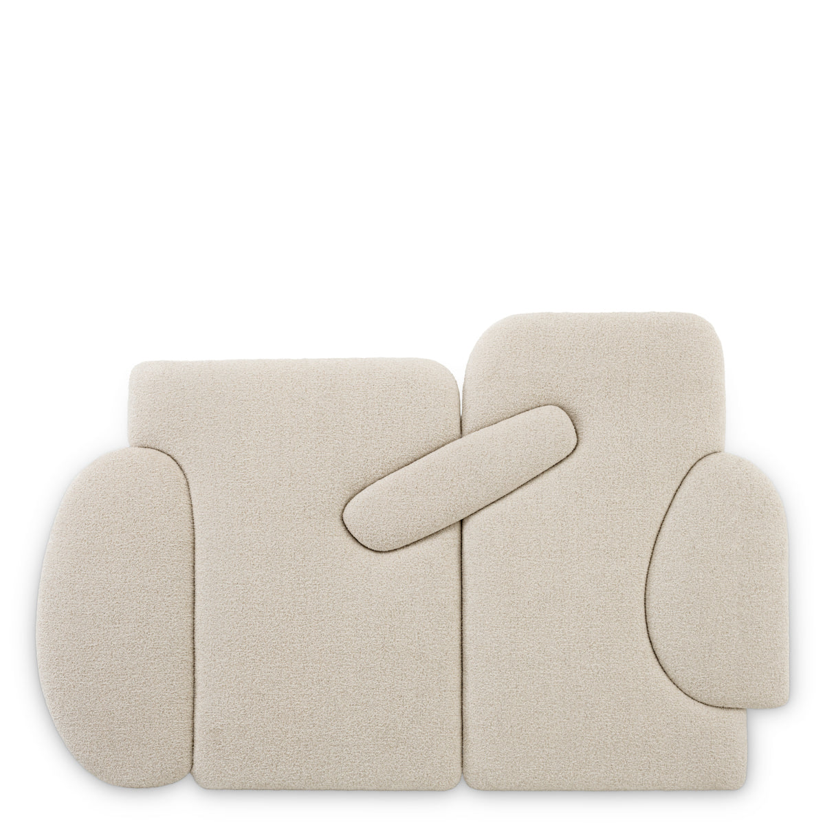 Dossier de lit en cascade blanc casse | Eichholtz Minori - vue principale | REMO-HOME