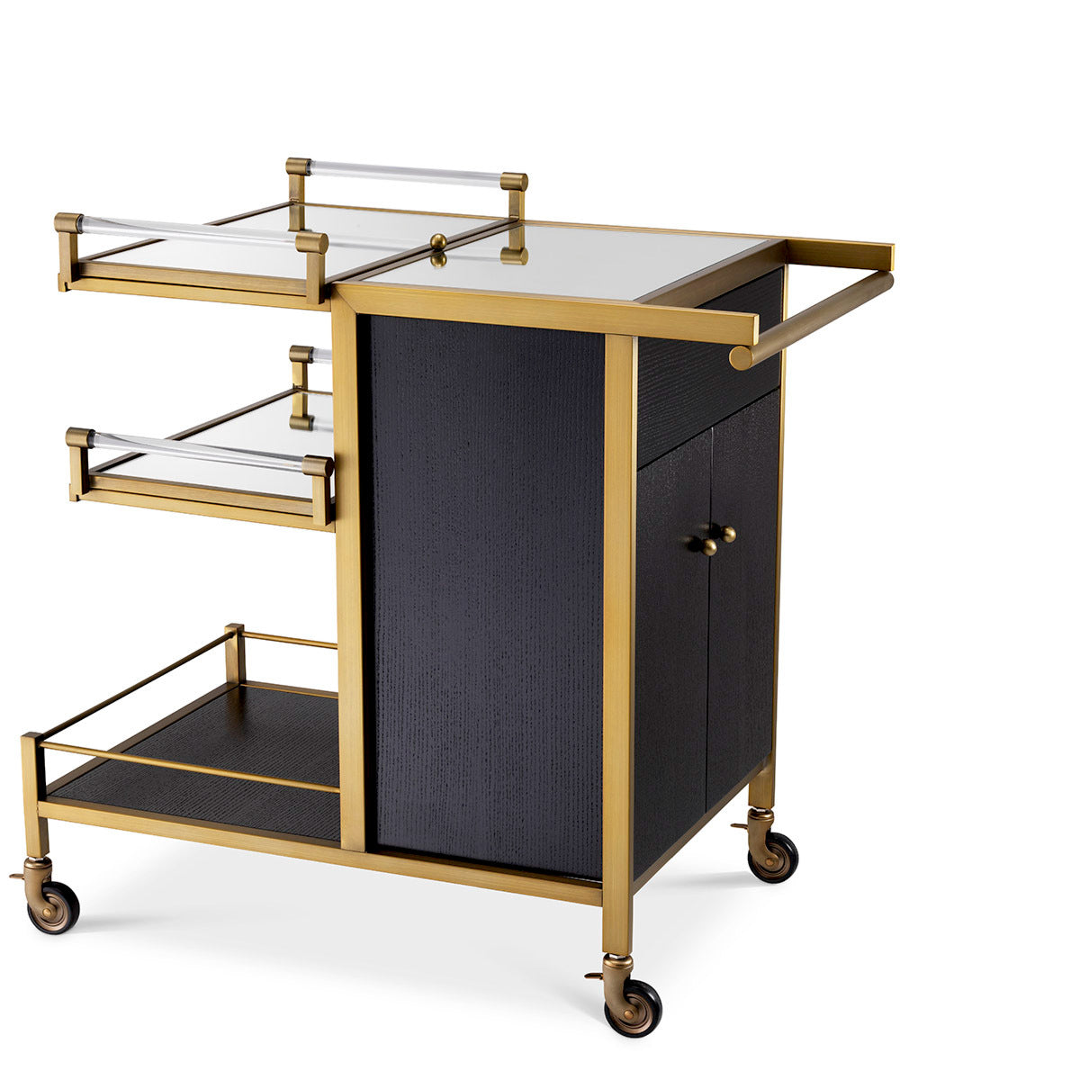 Trolley en laiton brossé | Eichholtz Eiffel - vue principale | REMO-HOME
