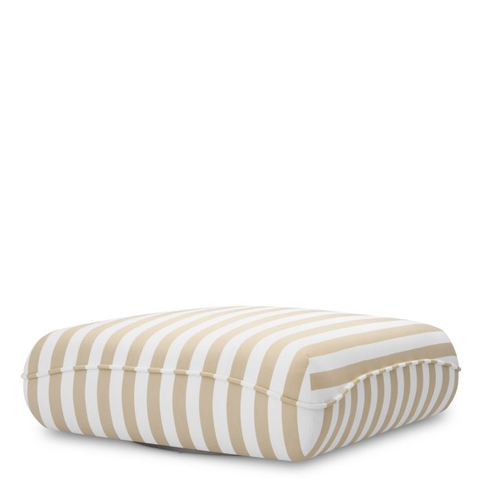 Pouf extérieur en tissu beige | Eichholtz Relax