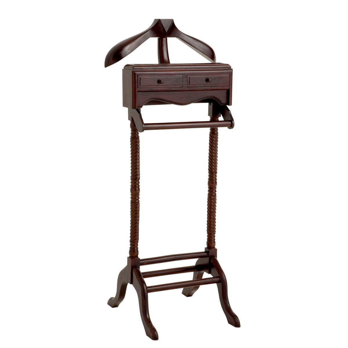 Porte-vêtements en bois d'acajou finition brune | Eichholtz Jaquet - vue principale | REMO-HOME
