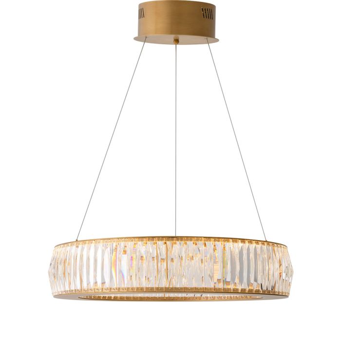Lustre doré en verre cristal | Eichholtz Vancouver S