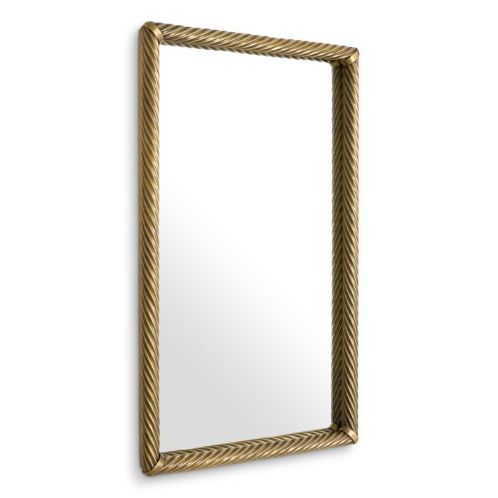 Miroir rectangulaire en laiton vieilli | Eichholtz Salvi
