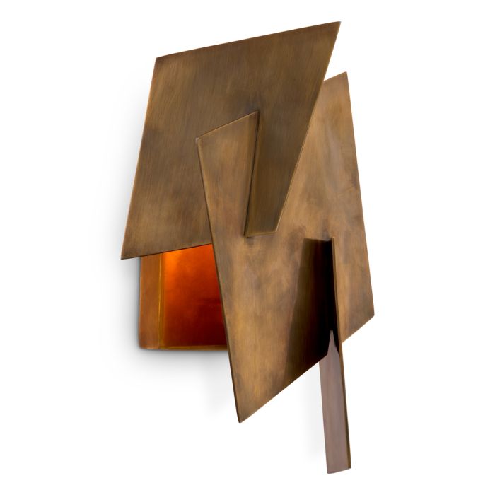 Applique murale dorée en laiton vieilli | Eichholtz Origami
