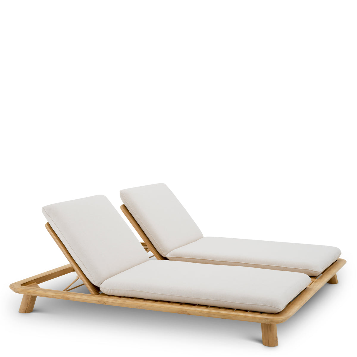 Lit de jour d'extérieur en teck naturel et sable viola | Eichholtz Weston Double - vue principale | REMO-HOME