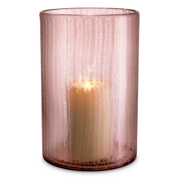 Photophore en verre rose | Eichholtz Spencer L