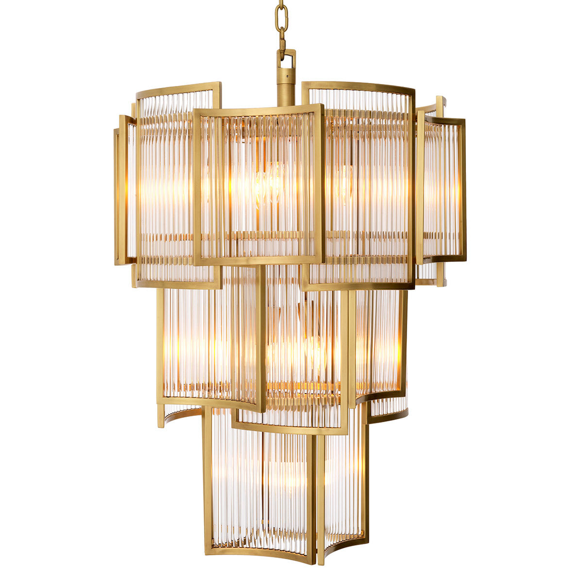 Chandelier en laiton antique | Eichholtz Jet Set - vue principale | REMO-HOME