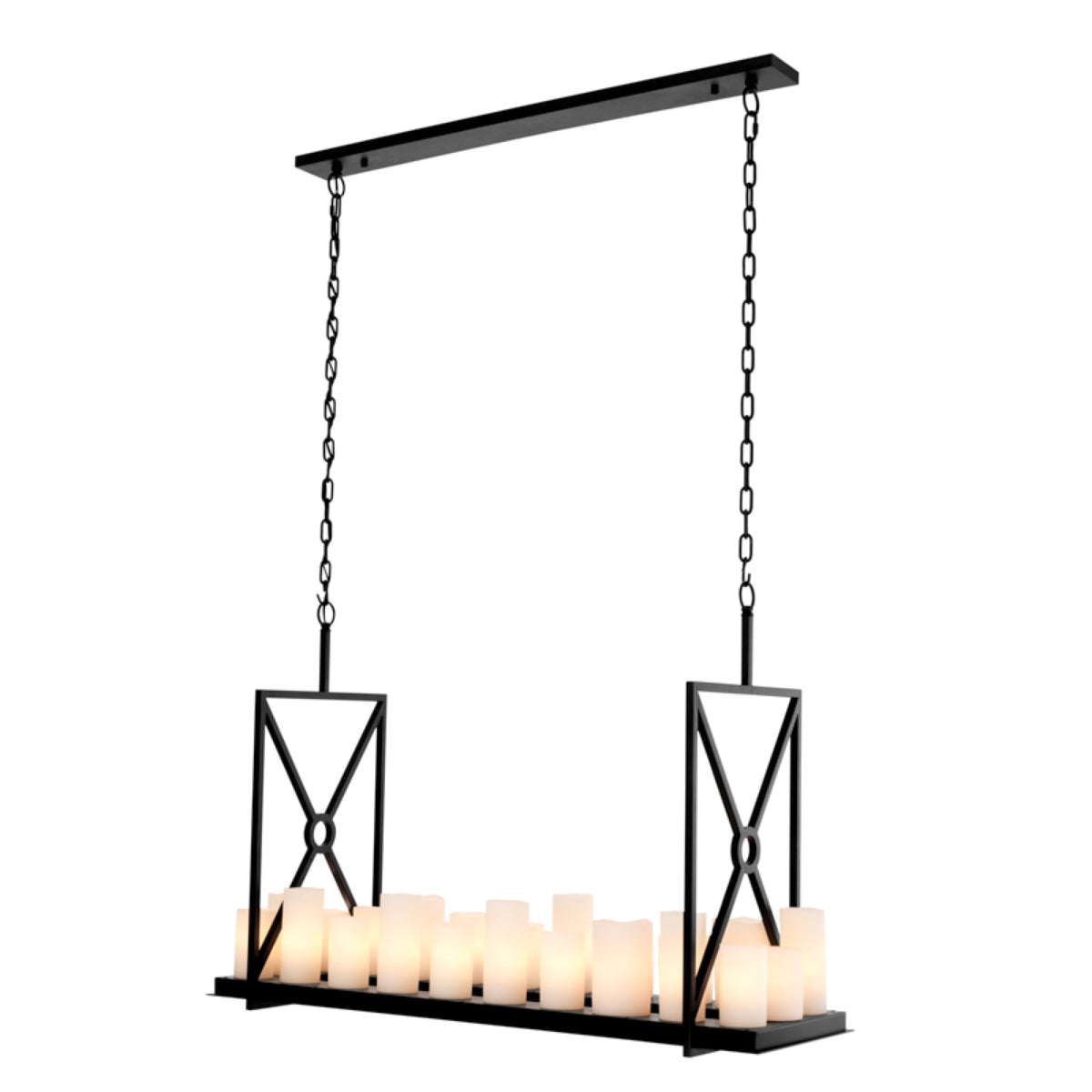 Chandelier finition noire | Eichholtz Commodore - vue principale | REMO-HOME